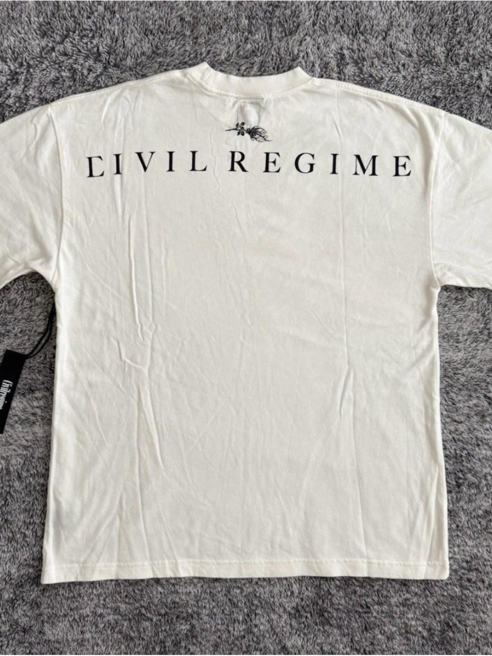 Civil Regime Limited Release Men’s "Insecure" White Graphic T-Shirt, Size L - Picture 2 of 5